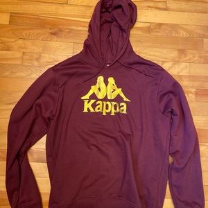 KAPPA Bergundy Gold Hoodie LARGE
